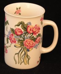 Potpourri Press CHRISTINA FLORAL BOUQUET Coffee Mug - Vintage 1991